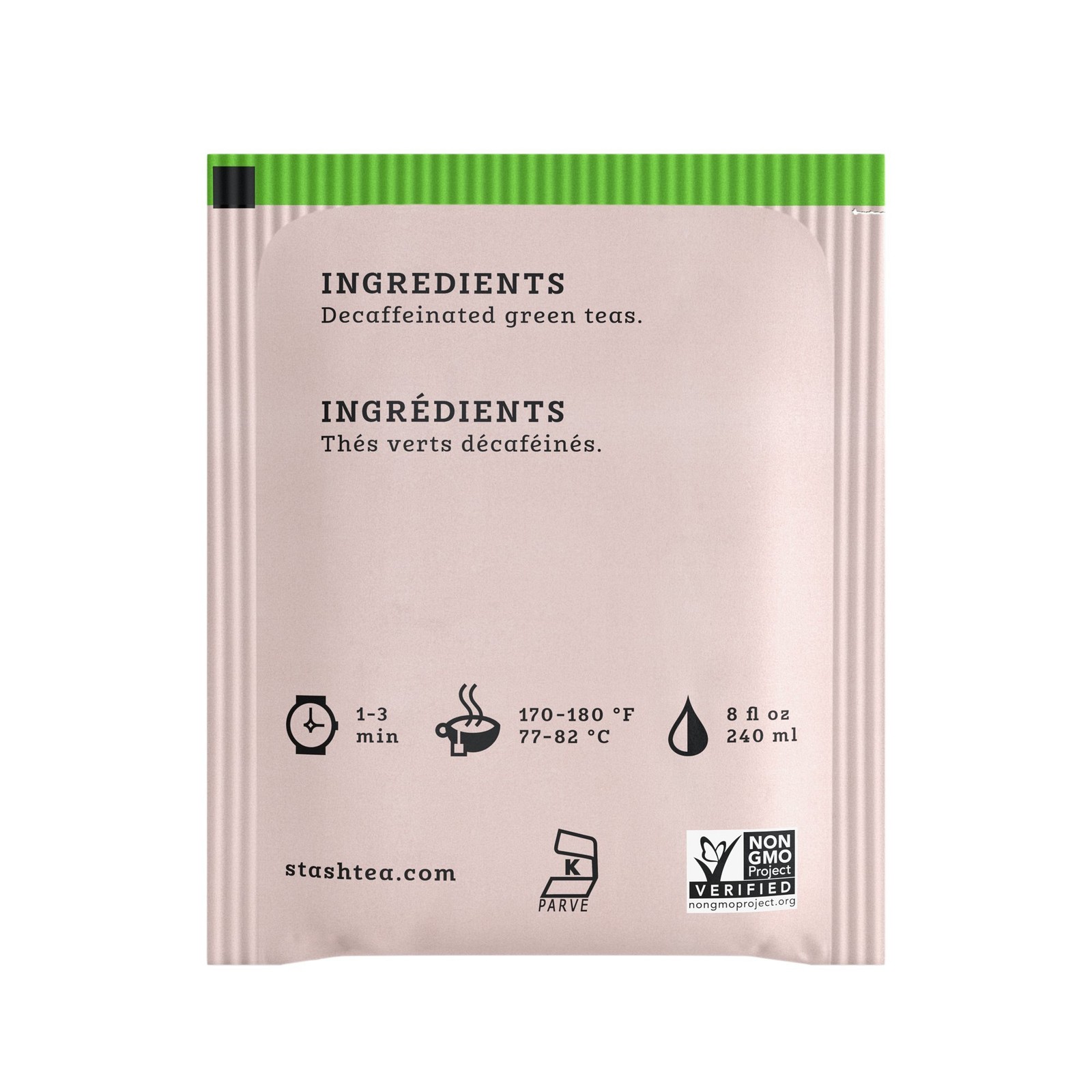 Stash Tea Decaf Premium Green – Decaf, Non-GMO 30 Count (Pack of 6)