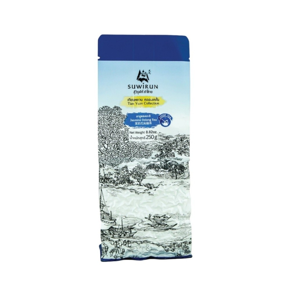SUWIRUN Jasmine Oolong Tea Loose Leaf Organic Thai Premium 250g (8.82oz) Bag