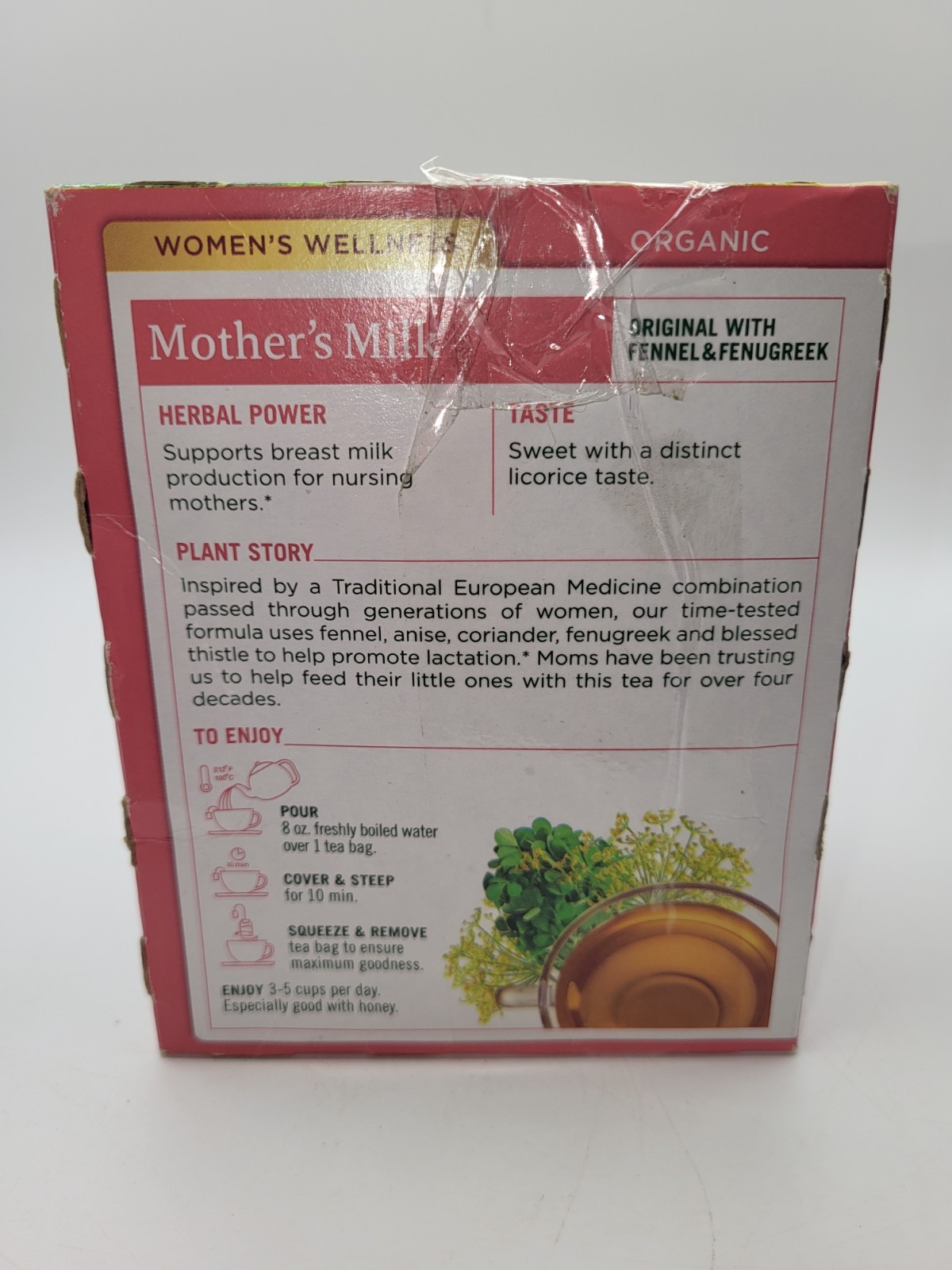 Traditional Medicinals Organic Mothers Milk Herbal Tea 32 Count Bags 05/2027