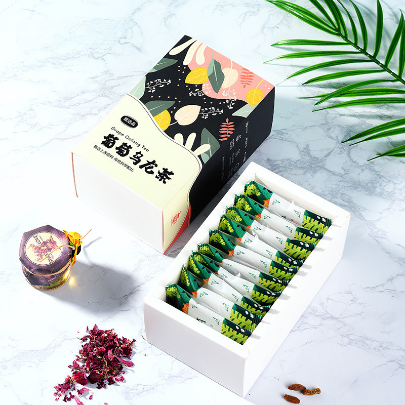 Grape Oolong Tea Bags Flavored Oolong Japanese Style Premium Tea 50 Bags