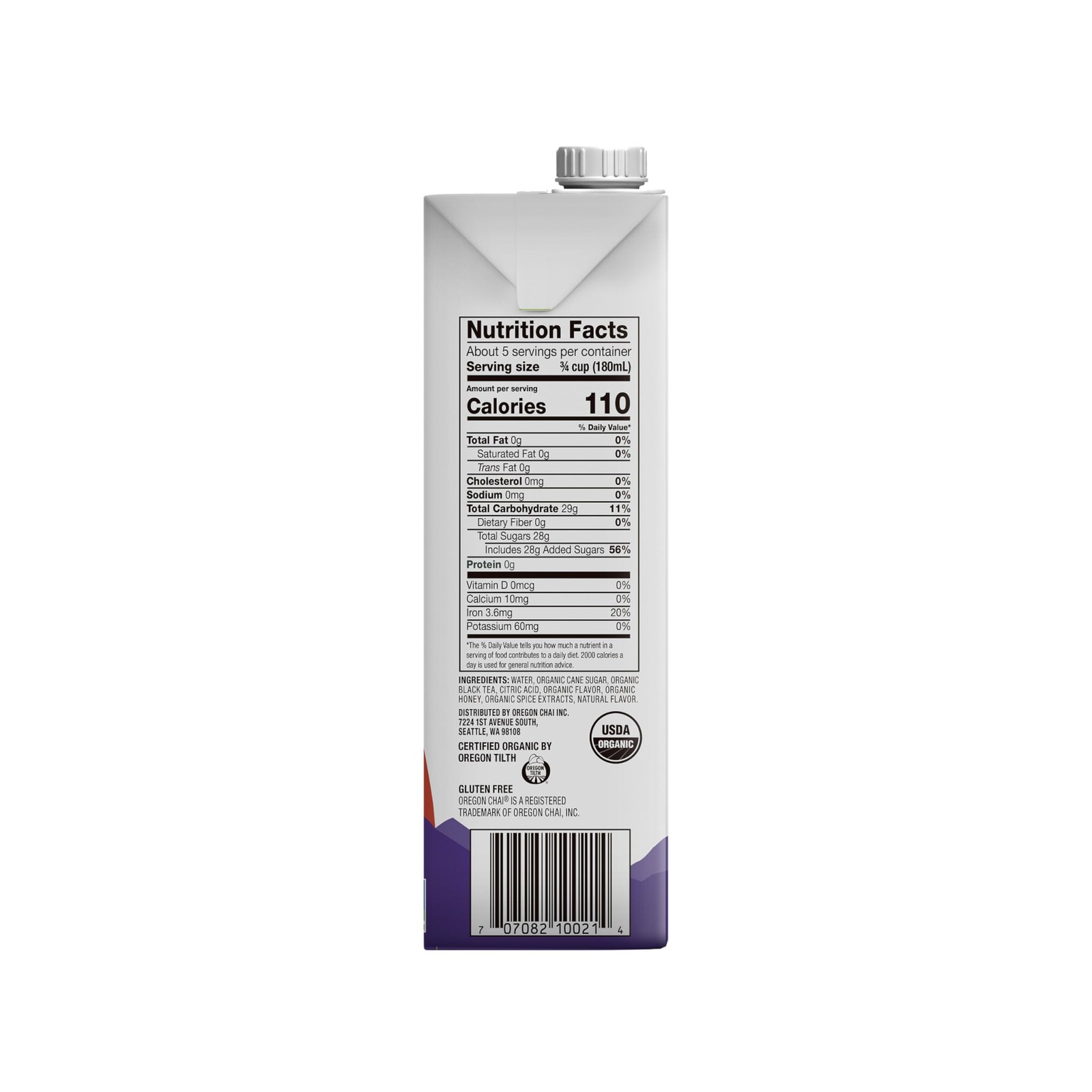 Spiced Chai Tea Latte Concentrate, 32 Ounce (Pack of 6)