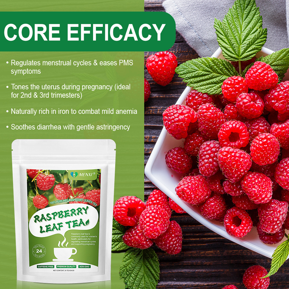 Organic Raspberry Leaf, Pregnancy Tea, Caffeine Free, Non-GMO – 24 Tea Bags