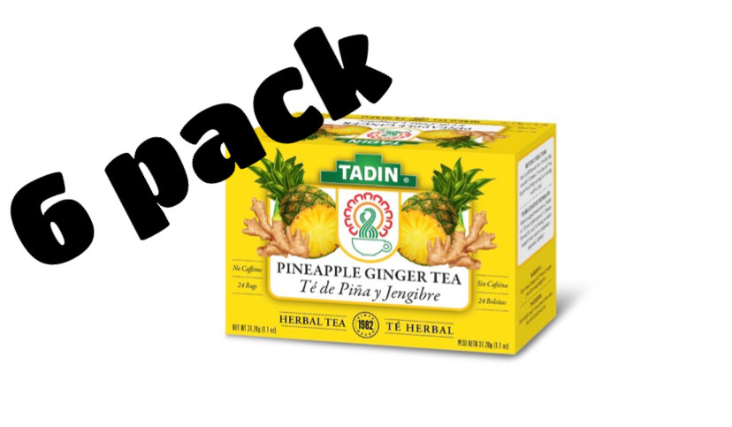 TADIN PINEAPPLE GINGER 1.1oz 6 PACK