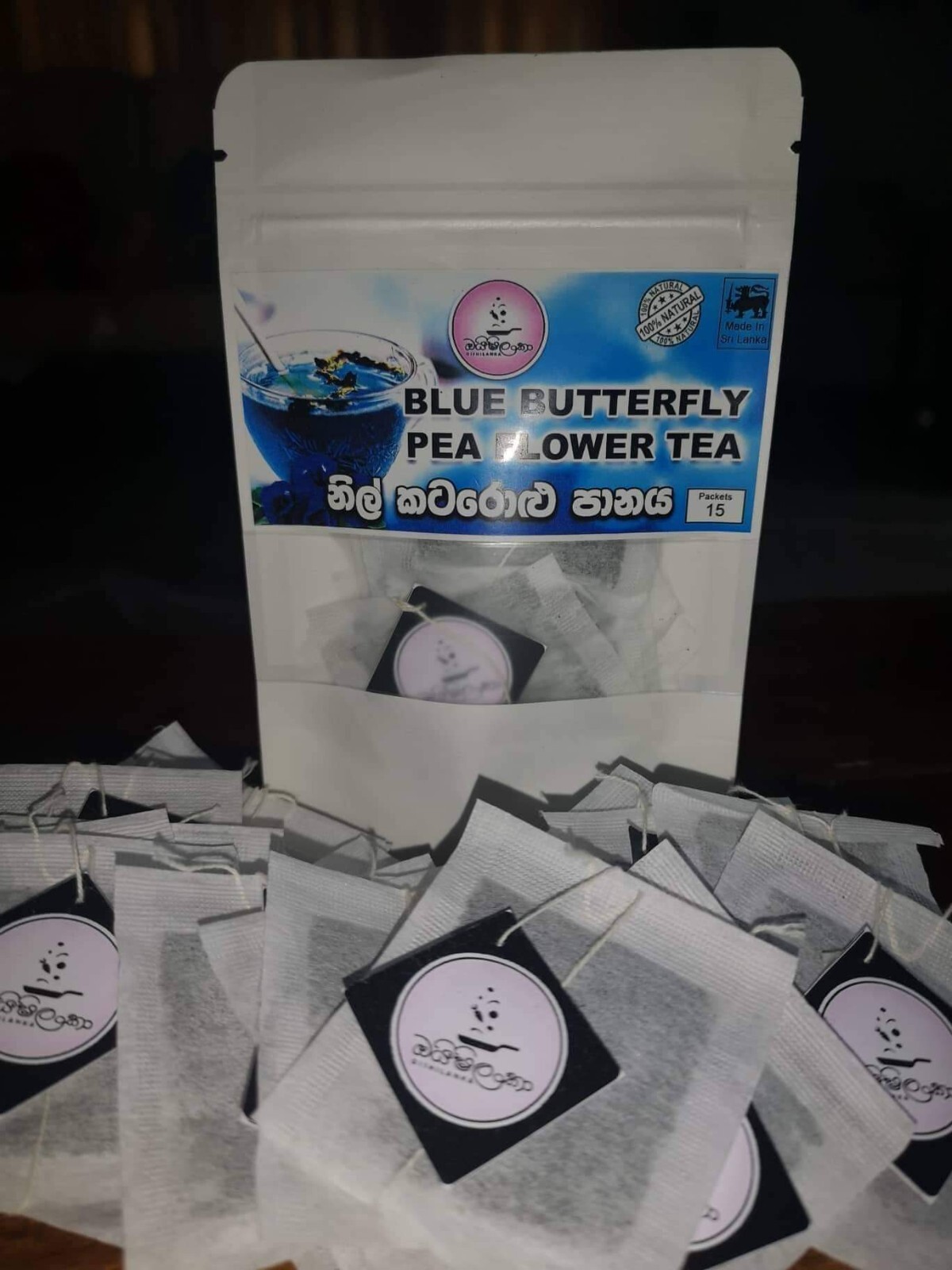 Tea Dried Butterfly Pea Blue Pure Natural Flowers Thai Drink Organic Flower pack