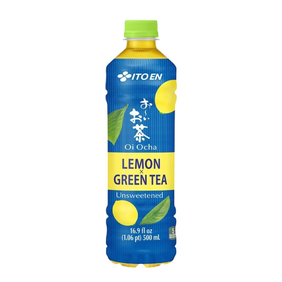 500ml Lemon Green Tea Bottles 12 Pack Perfect for Meal Pairing Antioxidant Rich