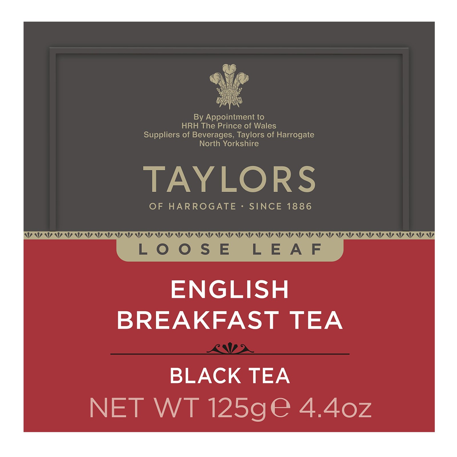 Taylors of Harrogate English Breakfast, Black Tea, 4.41 Ounce (Pack 1)