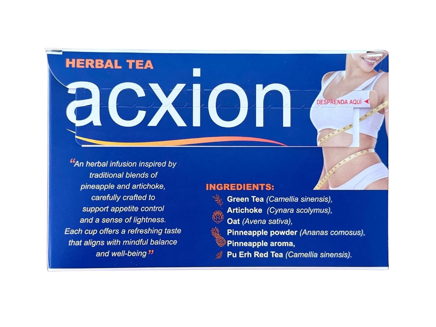 Acxion Herbal Pineapple & Green Tea Blend – Traditional Artichoke, Pu-erh & Oat