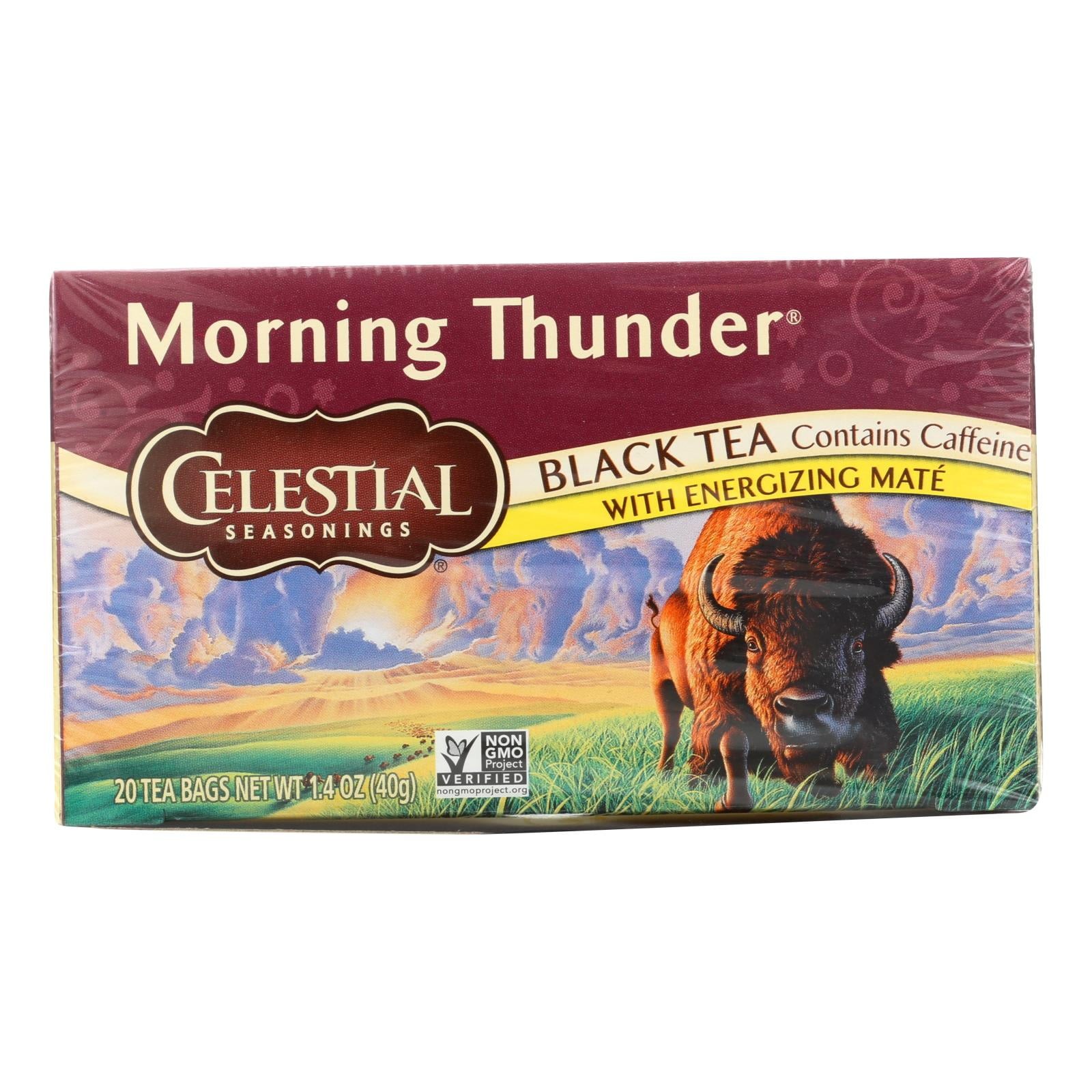 Celestial Seasonings Morning Thunder 20 Tea Bags-2 Pack