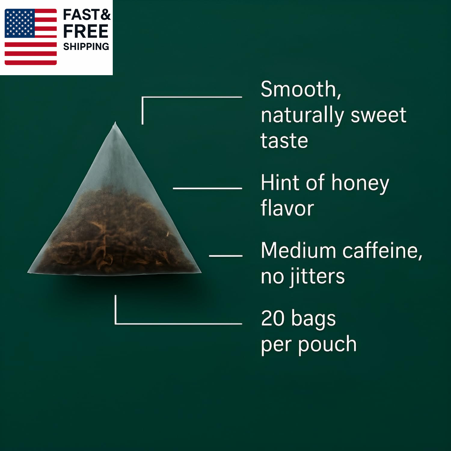 Organic Oolong Tea Bags – Whole Leaf, 20 Bags (4G Each) – Cortisol & Calming Te