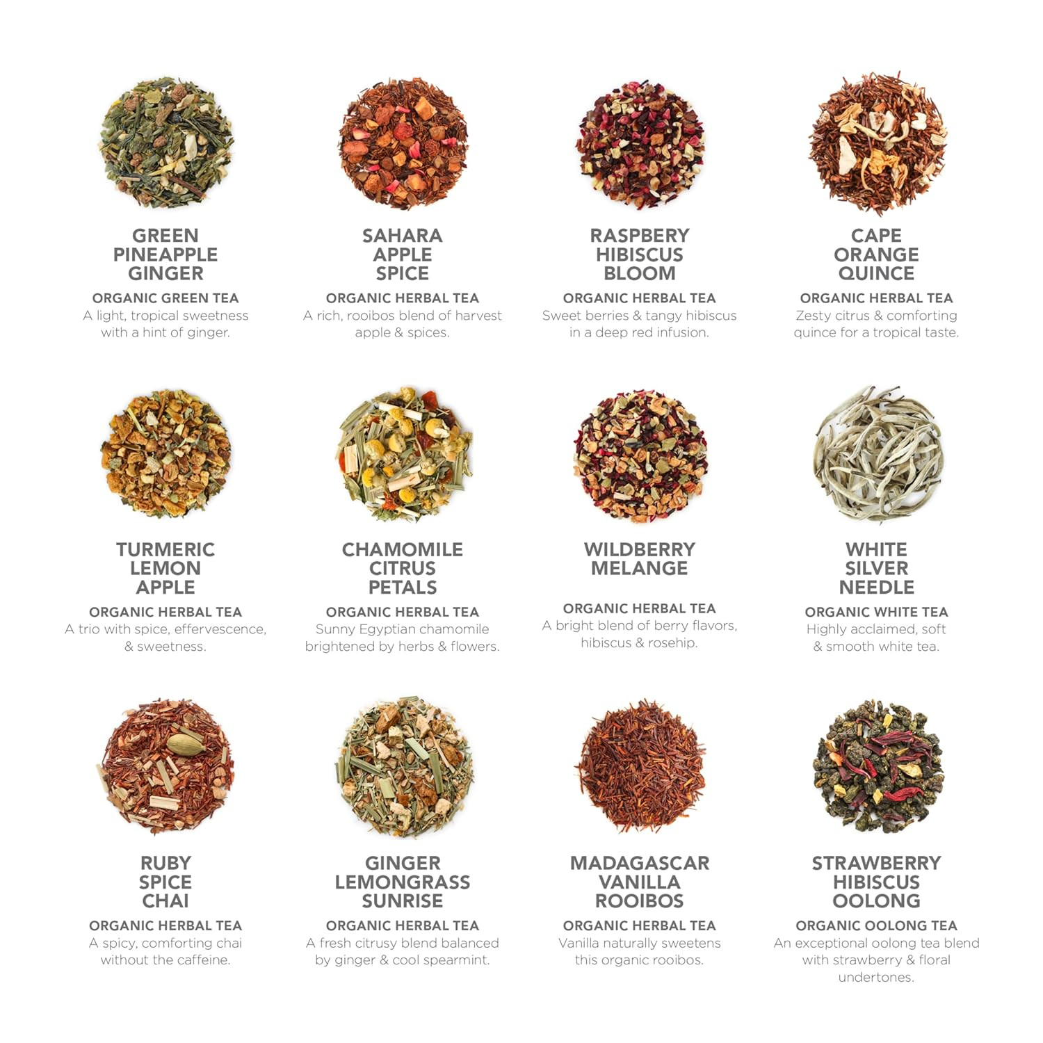 Organic Loose Leaf Tea Chest – 24 Varieties of Premium Teas