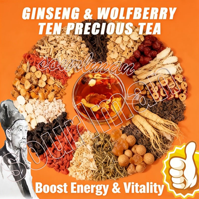 30pcs Ginseng six treasure tea , Kidney tea ,liver tea , red date kidney health