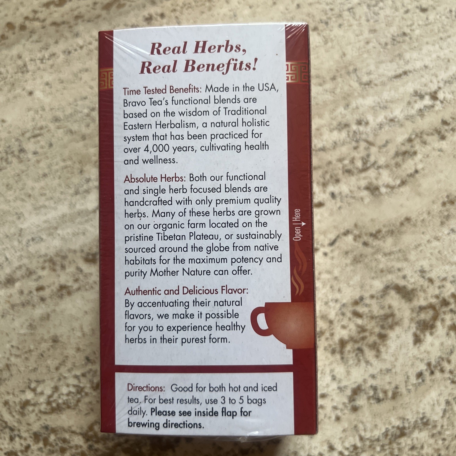 Bravo Tea ~ White Mulberry Leaf Tea. Caffeine Free, 20 Tea Bags Herbal Tea