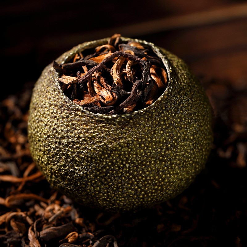 200g Yunnan Small Green Mandarin Orange Royal Court 6 Years Chen Ripe Pu’er Tea