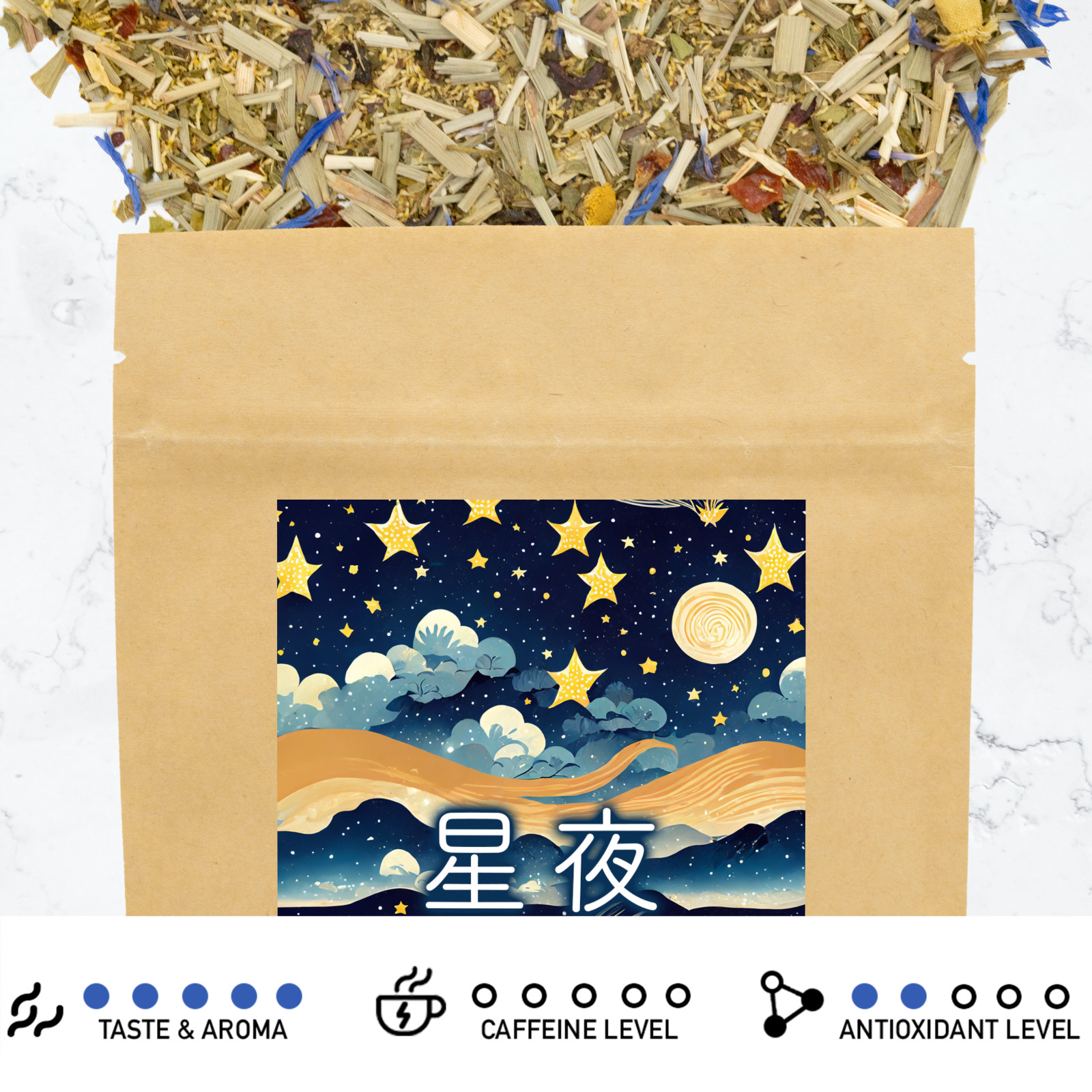 Leafmessage Tea – Starry Cradle Loose Leaf Floral Tea 星夜 85g