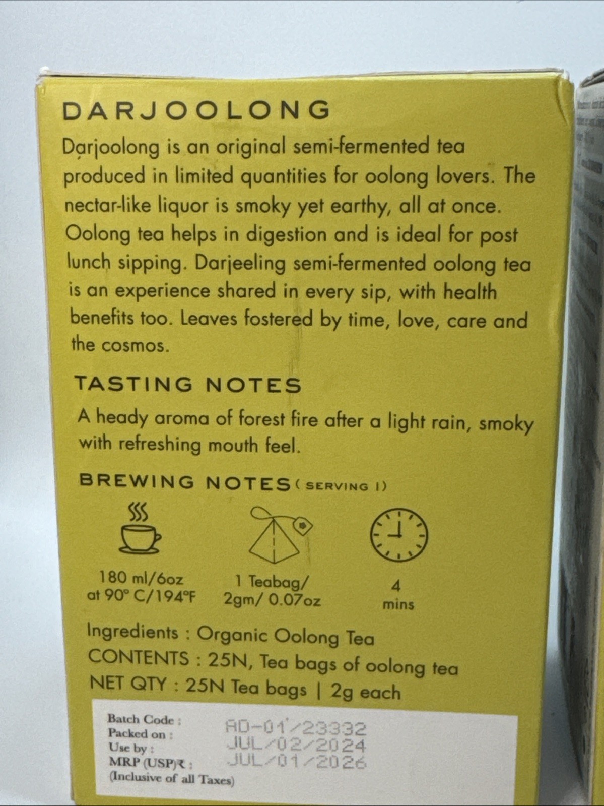 2x Makaibari Tea Treasures Darjoolong Tea USDA Certified 100 Grams Total 07/2026