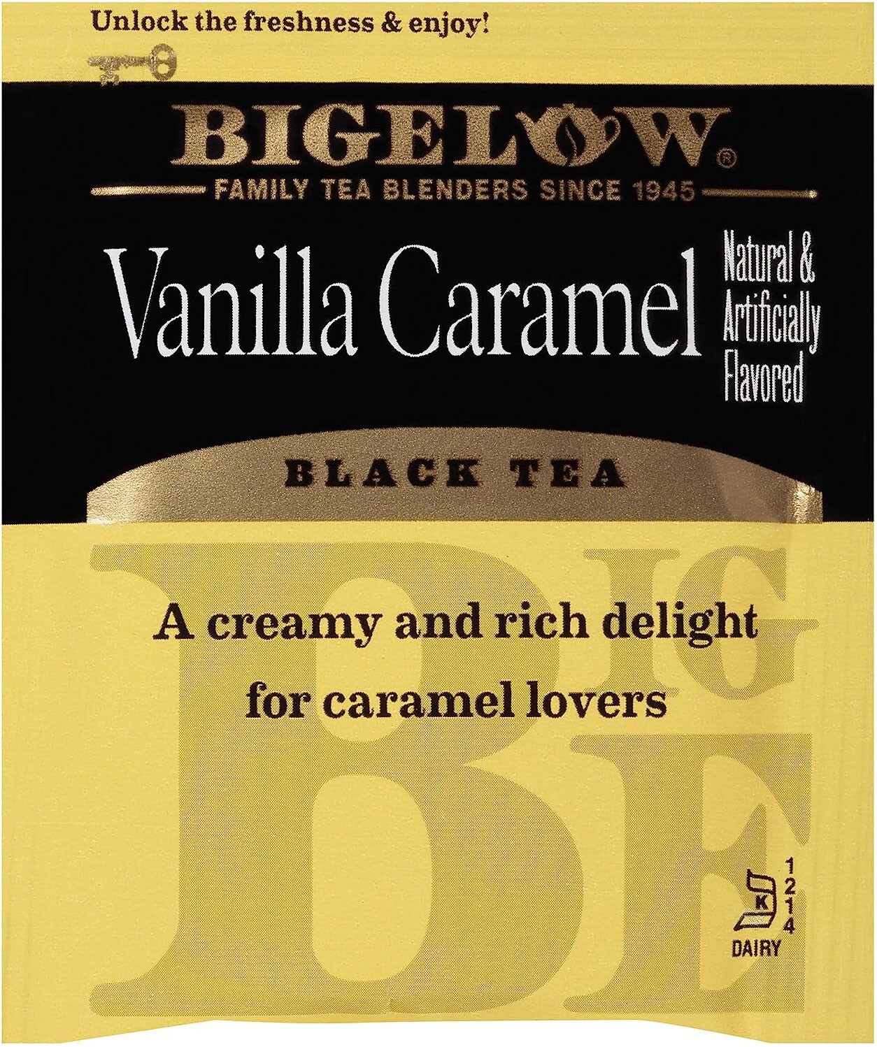 Bigelow Vanilla Caramel Black Tea – 20 tea bags