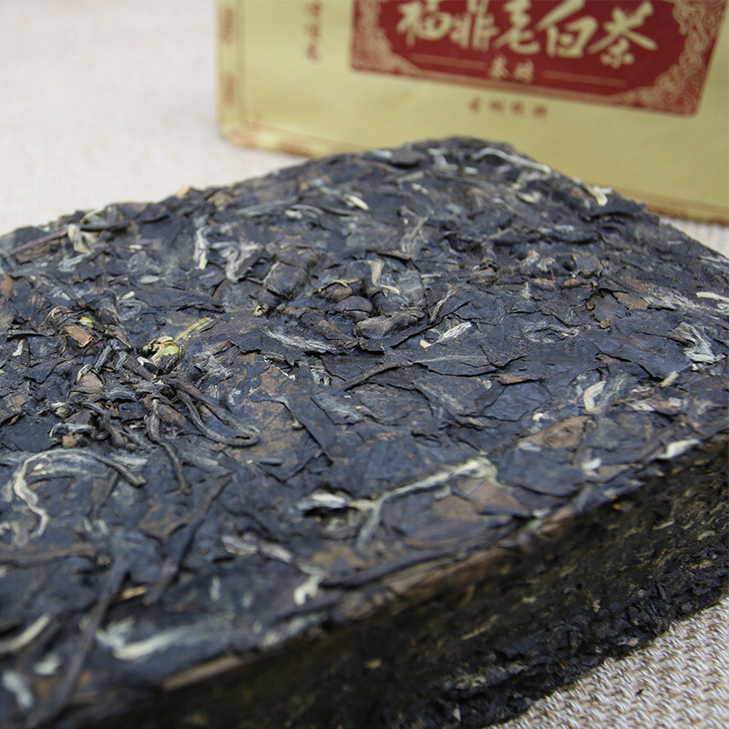 Top-Grade Fuding White Tea Brick Lao Shou Mei White Tea Cake Lose Weight 1000g
