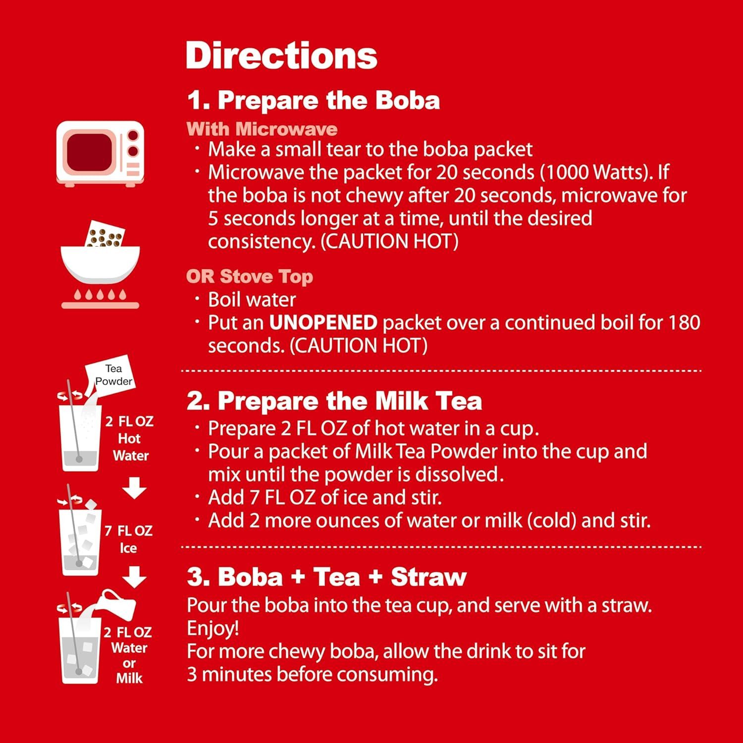 J WAY Instant Boba Bubble Pearl Milk Tea Kit with Authentic Brown Sugar Tapioca