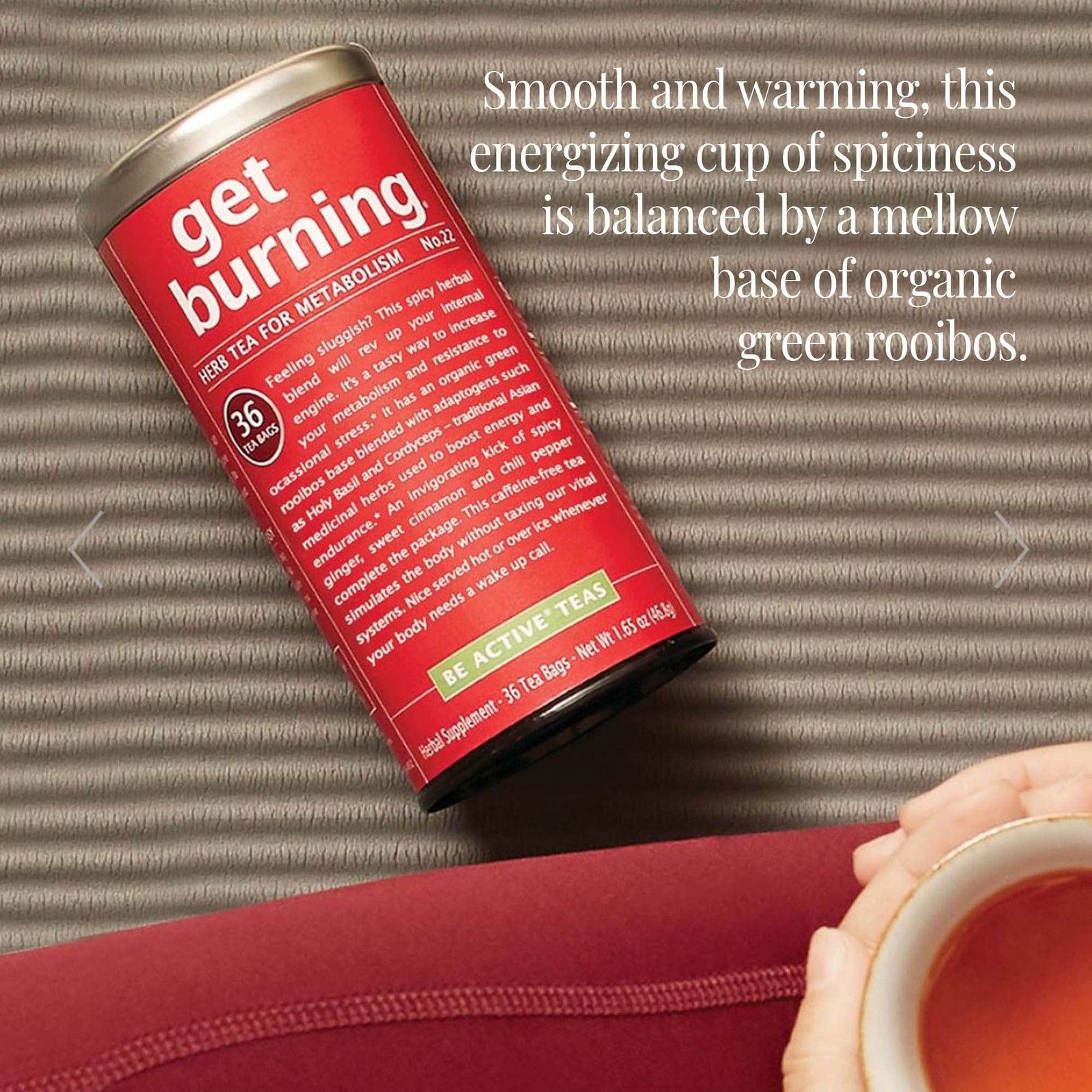 The Republic of Tea Get Burning Herb Tea for Metabolism, 36 Tea Bags