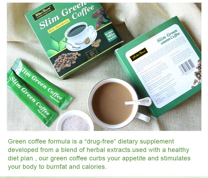 Slimming Instant Coffee 10g*18bags Slim Diet Green Weight Loss Coffee