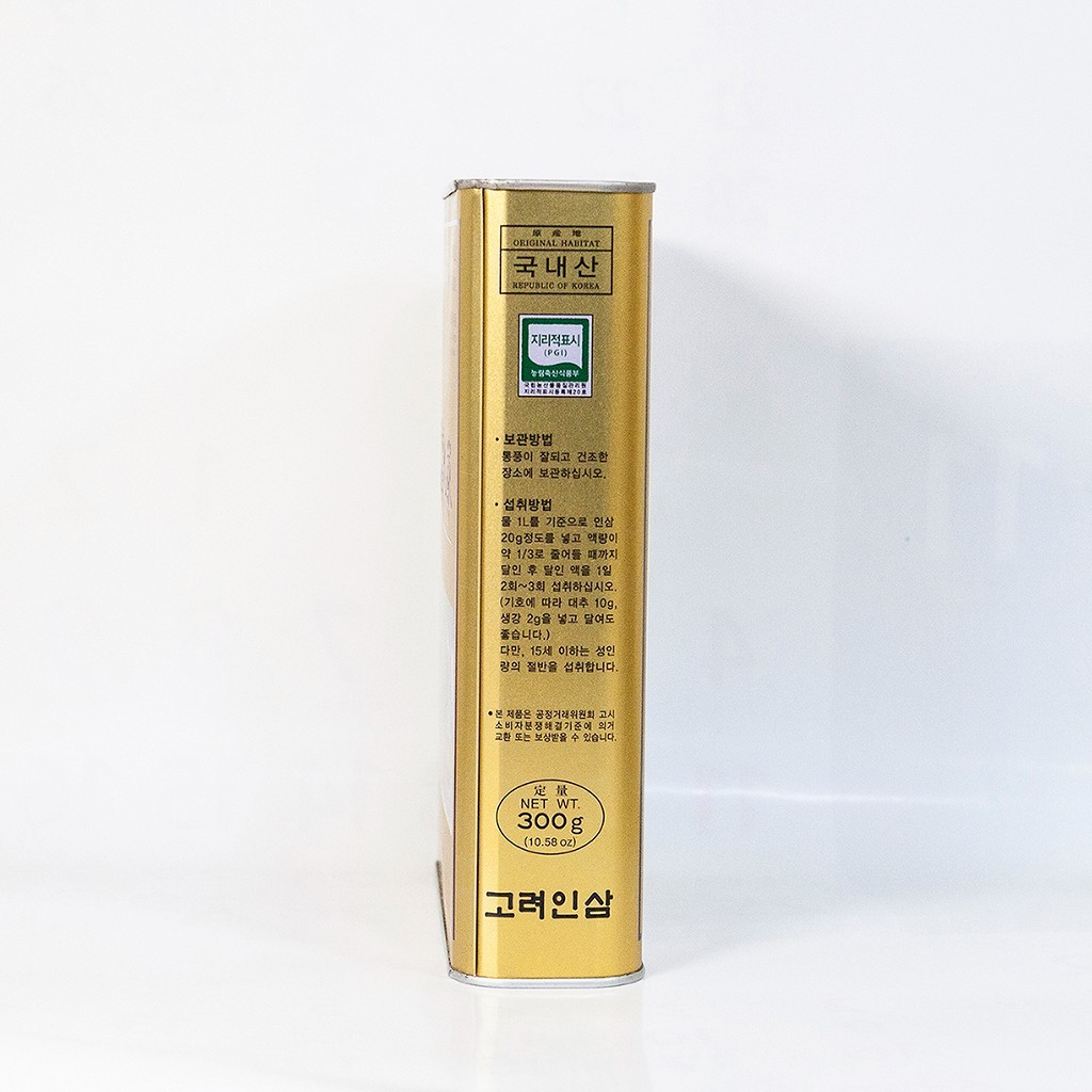 Top Grade 6-Year-Old Korean Ginseng (Dried White Ginseng) / 300g 15 Roots