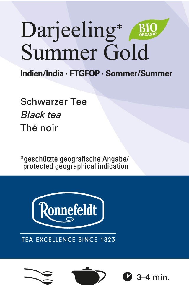 Ronnefeldt Loose Leaf Tea – Darjeeling Summer Gold (Bio Organic) – 250 g