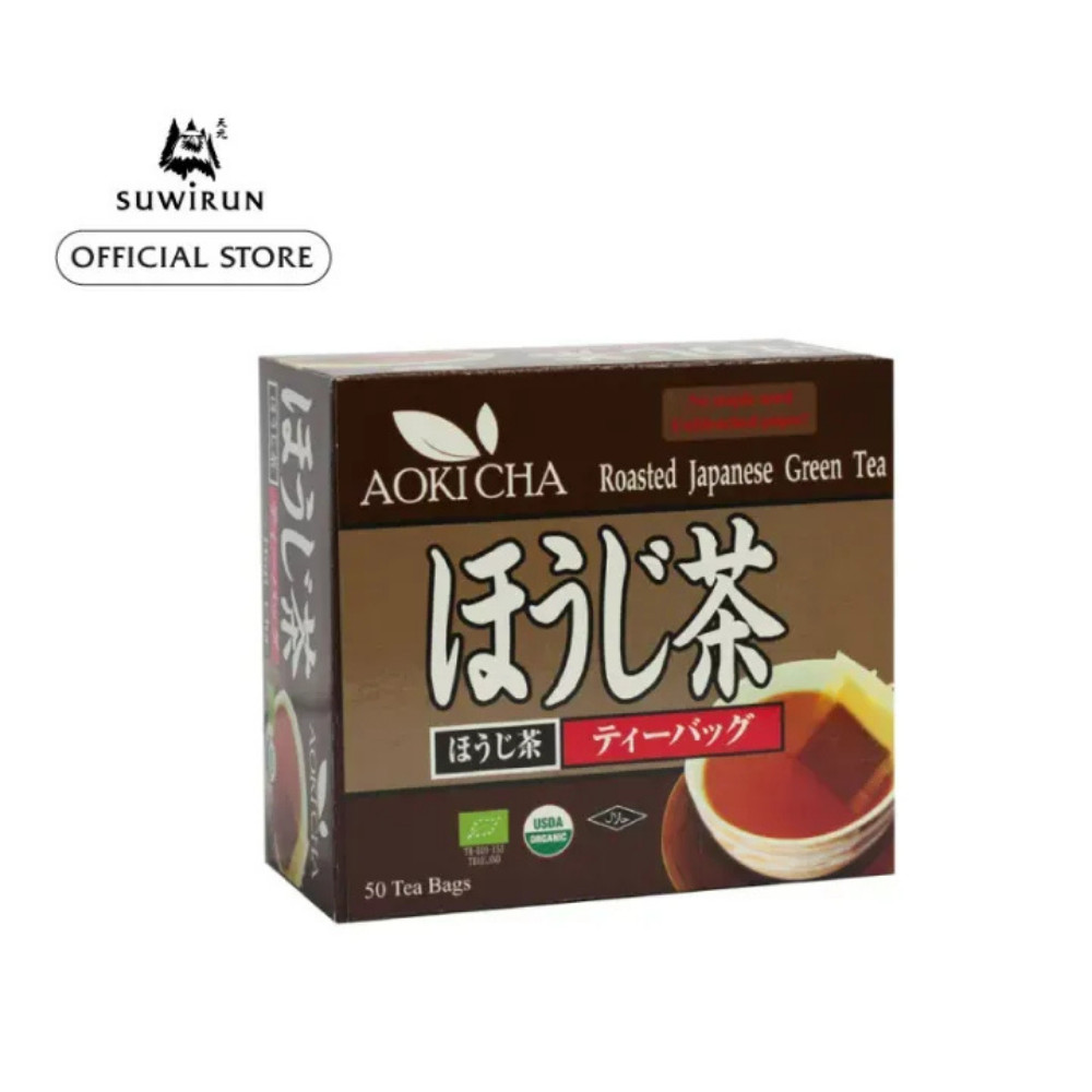 Hojicha Tea Bags Roasted Green Tea Smooth Toasted Flavor 50 Bags x 4 Box