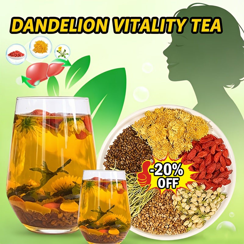 Dandelion Wolfberry Tea – Liver & Kidney Detox Herbal Tea