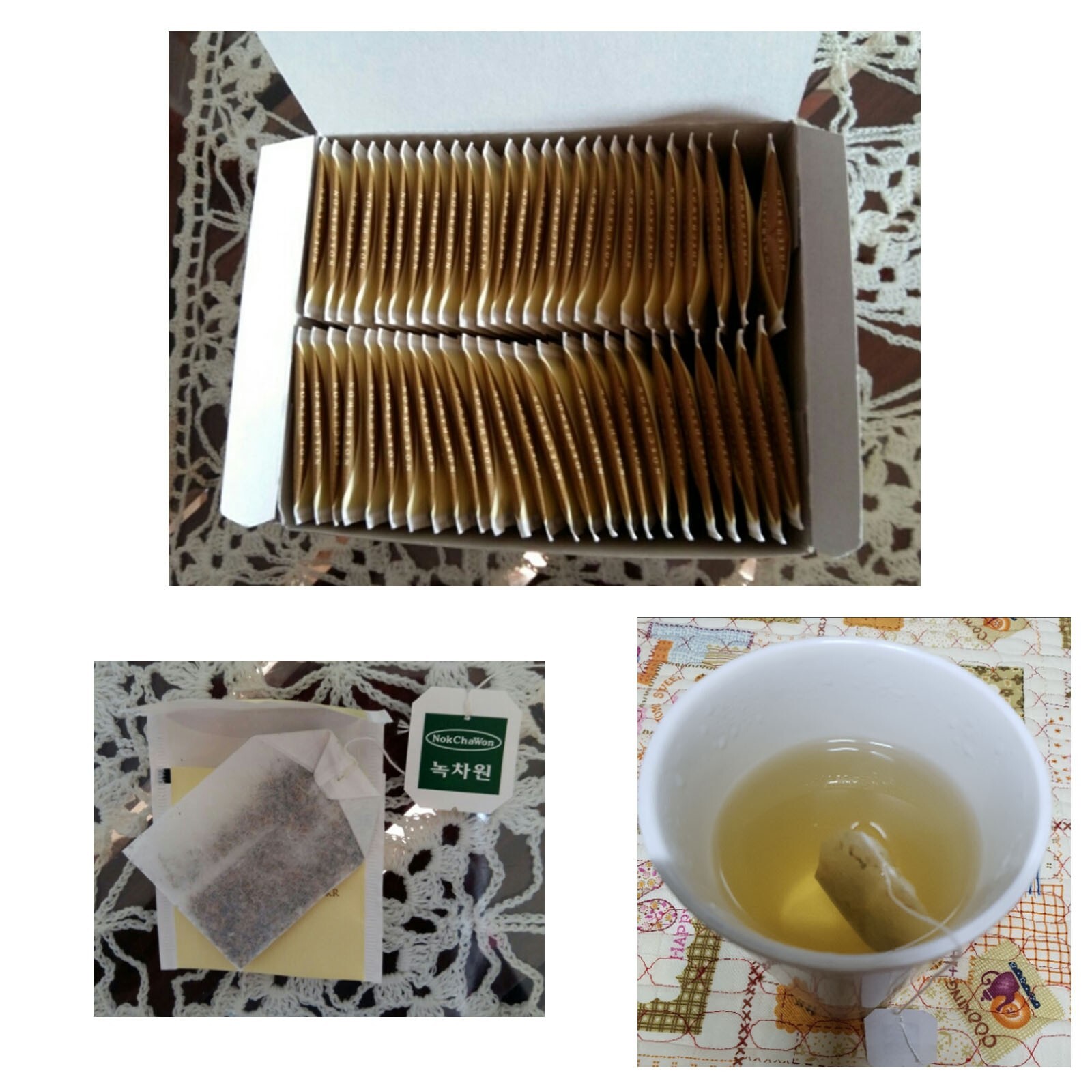Korea Nokchawon Corn Silk Tea + Brown Rice Green Tea 100 T bag