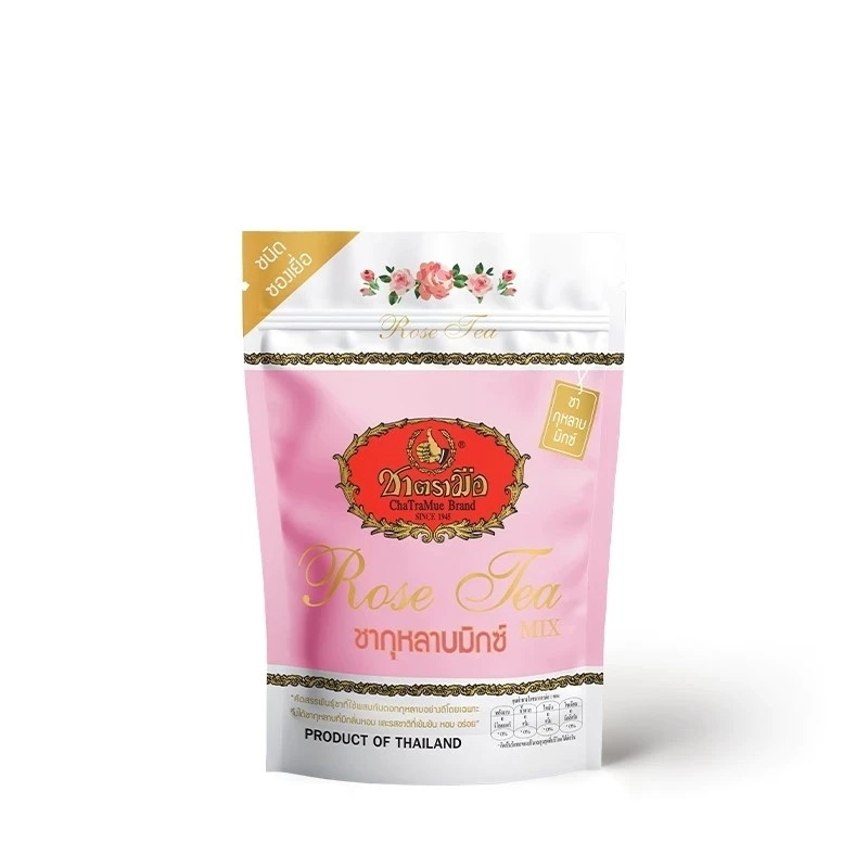 ChaTraMue Rose Tea Mix Tea Bags 30 Sachets x 2 Packs Thai Herbal Tea