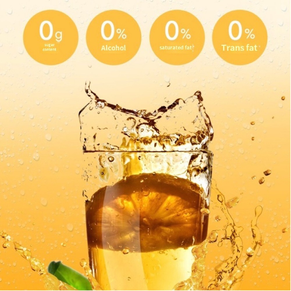 Funeat Real Kombucha Lemon/Peach Sparkling Fermented Powdered Mix Beverage