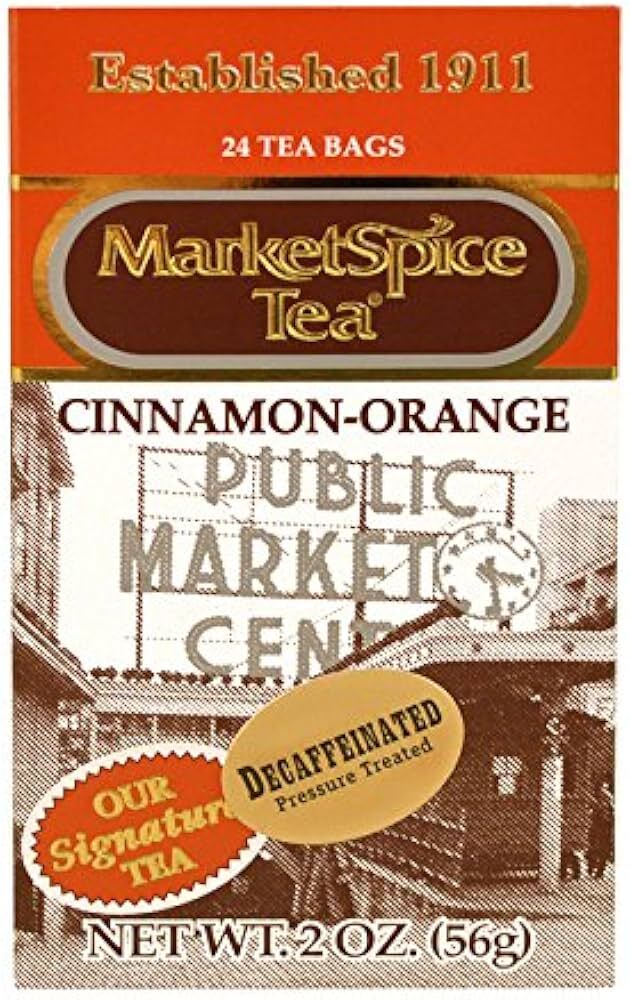 MARKETSPICE DECAFFEINATED CINNAMON-ORANGE TEA – 2 PACK