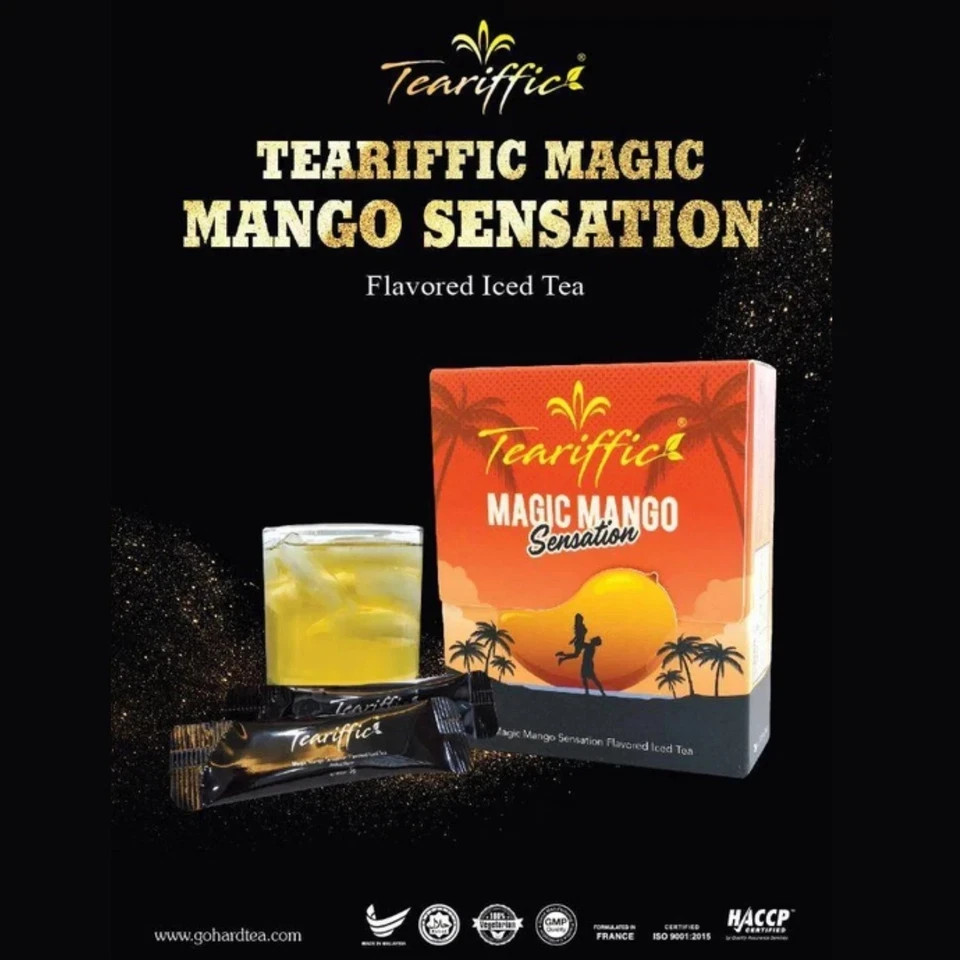Teariffic Magic Mango Sensation Sexual Men Herb Energy Coffee 2 Box (24 Sachets)