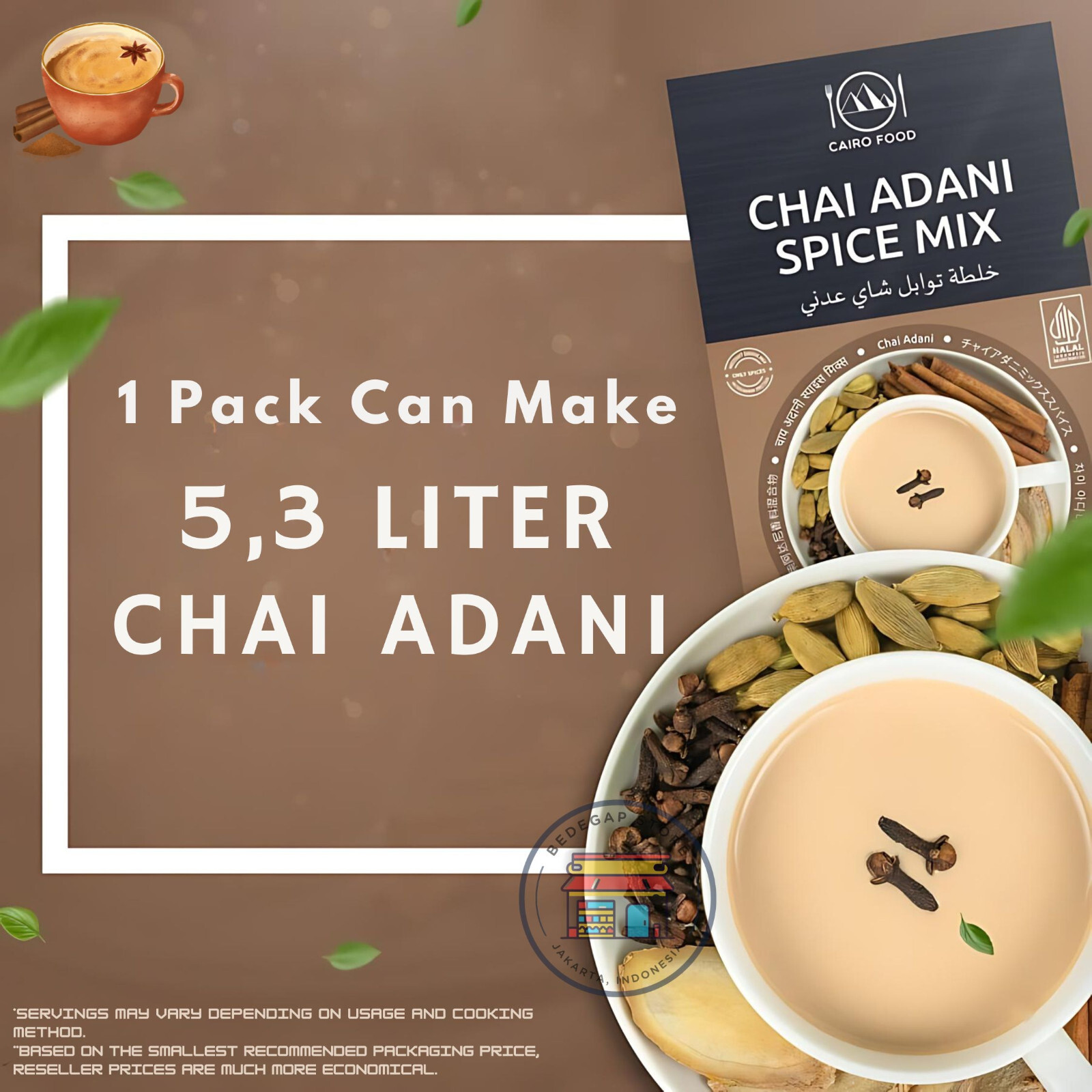Organic Original Chai Adani Tea Spice Mix 35gr / 100gr ( WINTER DRINK)