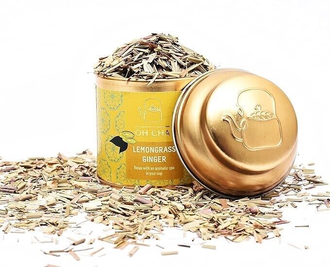 OH CHA – Lemongrass Tea with Ginger 35 gm For Weight Loss, Hair & Skin, Detox.