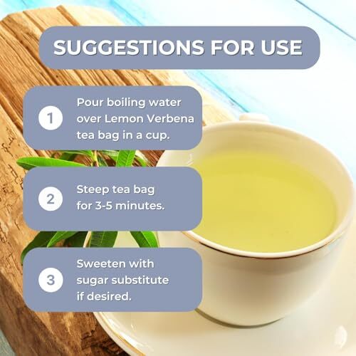 Hanan Peruvian Secrets Lemon Verbena Tea (Cedron) |1 Pack of 25 Teabags |
