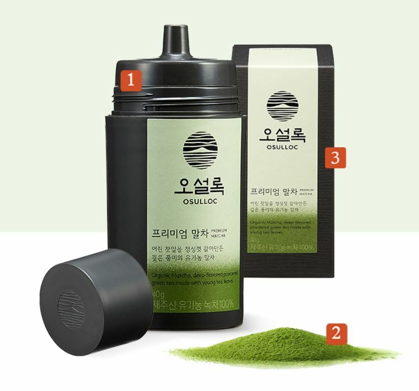 OSULLOC PREMIUM MATCHA 40g (100% Jeju Organic Green Tea Powder)