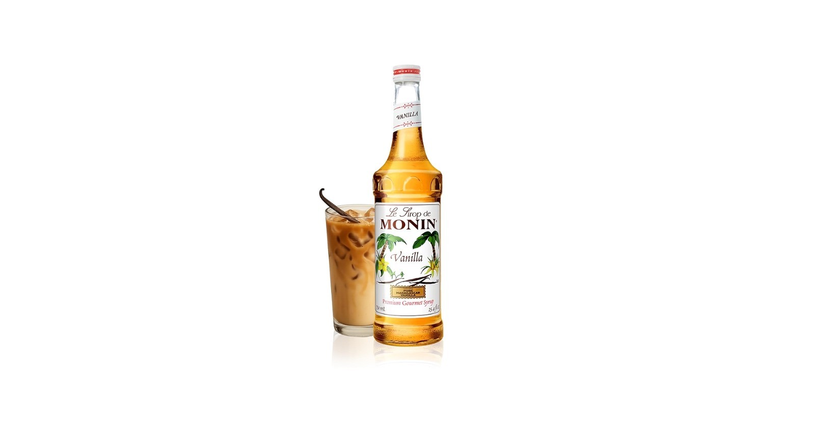 Monin Vanilla Syrup – Bottle (1L), h-vanilla, 1.0L