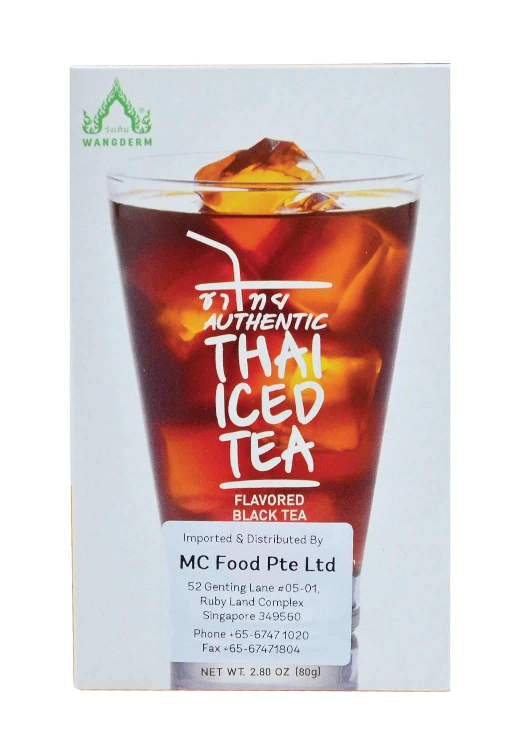 Thai Iced Tea Flavored Black Tea Bags Sugar Free Restaurant Style 20 Count
