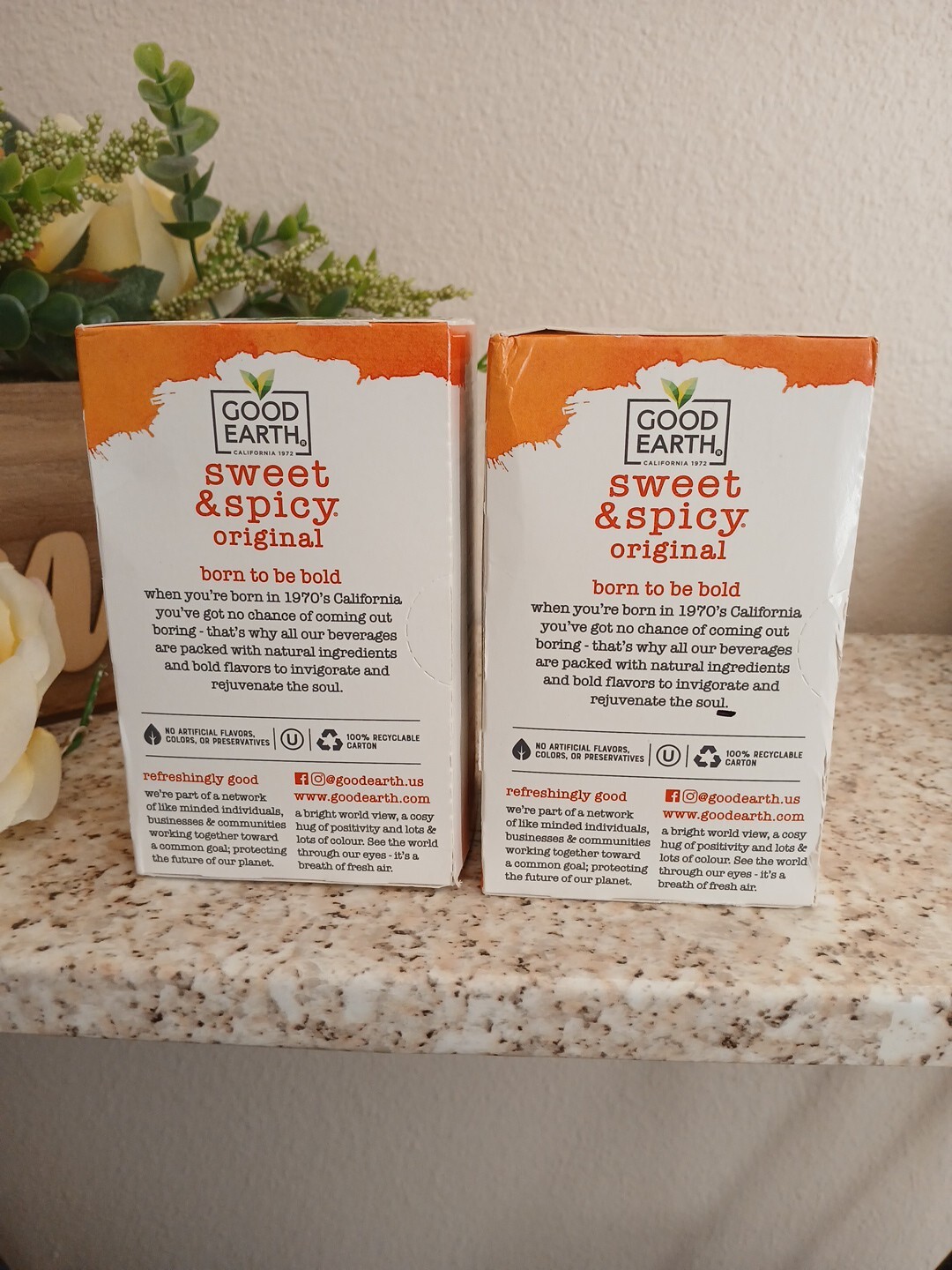 Good Earth Herbal & Black Tea Blend Sweet and Spicy -18 Tea Bags Exp:10/25 P2