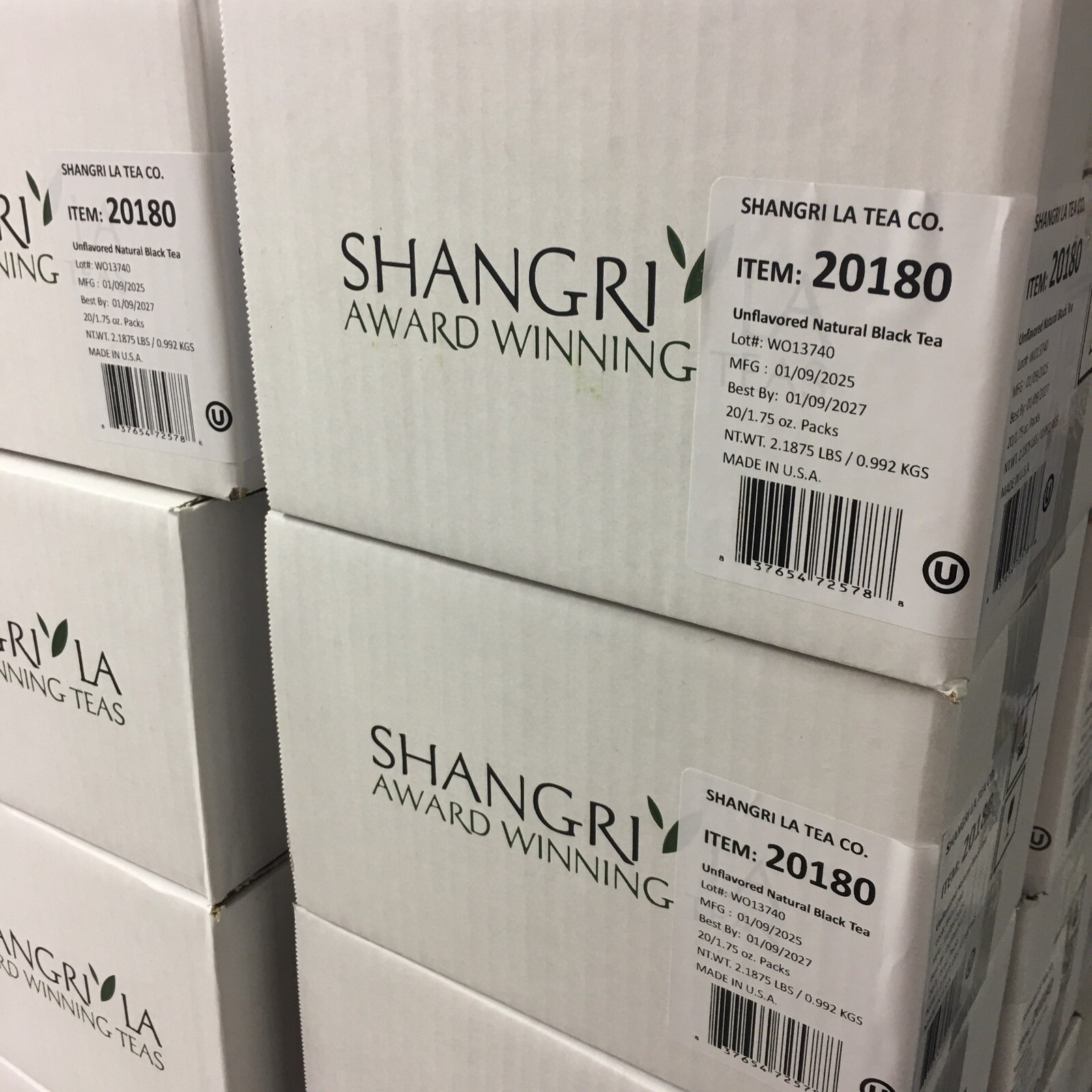 SHANGRI-LA Iced tea. Natural black, fresh brewed, iced tea