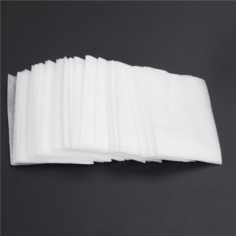 100X Empty Tea Bags Corn Fiber Fold Close Heat Seal Filter Paper Tea Infuser Jf