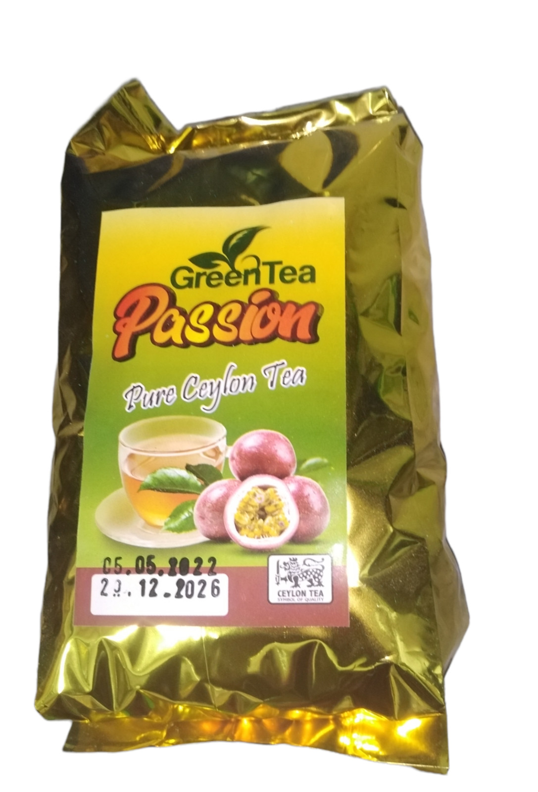 Pure Ceylon Passion Fruit Flavored High Quality Green Tea Balance Blood Sugar