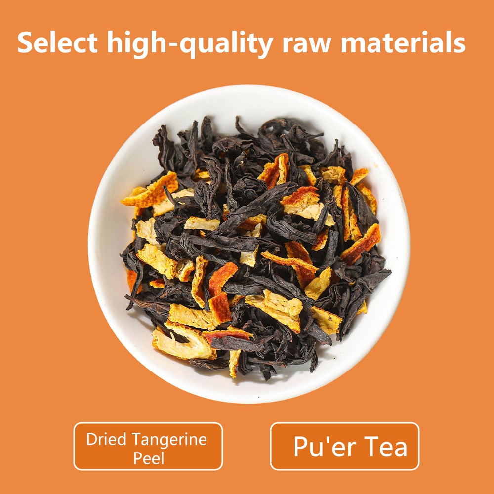 120g Tangerine Peel Puerh Ripe Tea Orange Peel Cooked Pu’er Tea