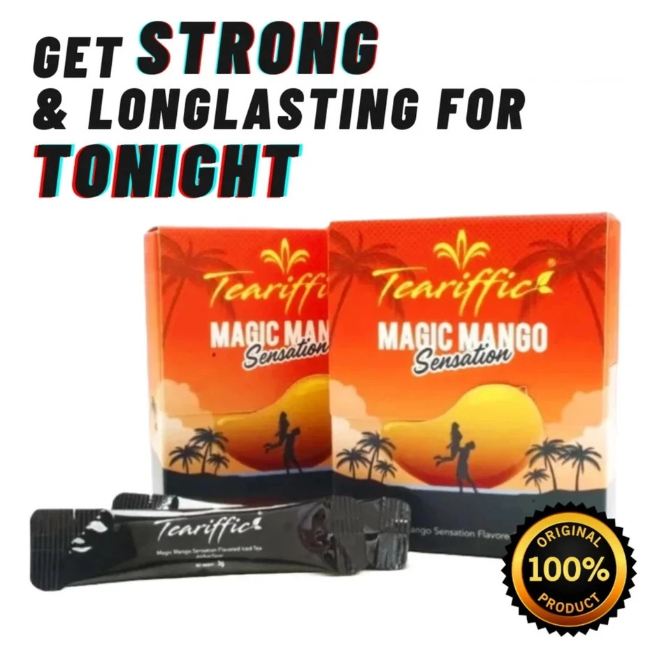 Teariffic Magic Mango Sensation Sexual Men Herb Energy Coffee 2 Box (24 Sachets)
