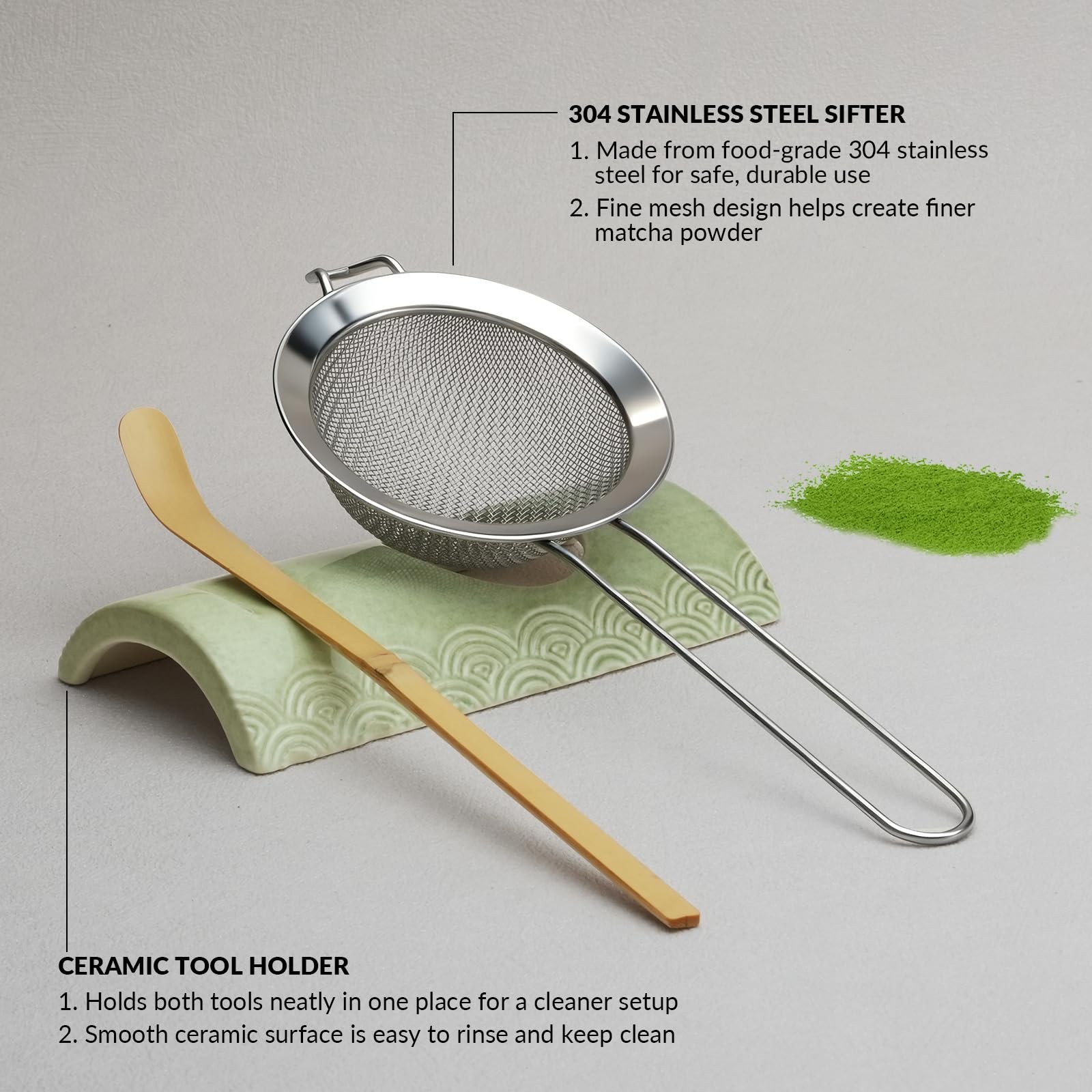 8 Pcs Matcha Whisk Set: Matcha Bowl, Whisk and Holder, Cleaning Brush, Bamboo…