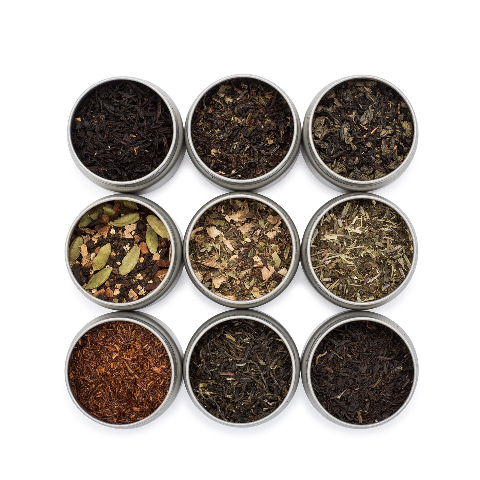 Variety Pack – 9 Loose Leaf Tea Sampler – Organic Black, Green, White, and He…