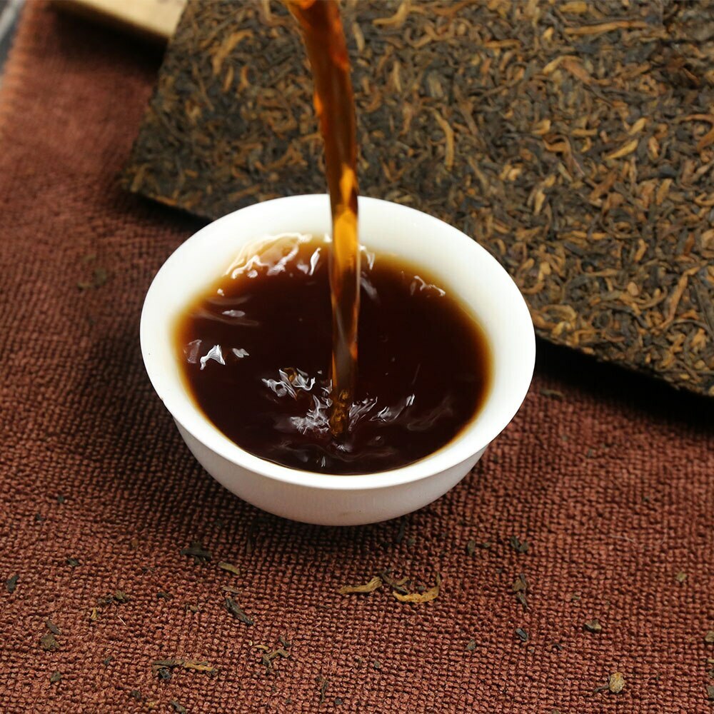 Yongzhen Ripe Pu-erh Tea Brick Top Grade Palace Pu-erh, Compressed Dark Tea 250g