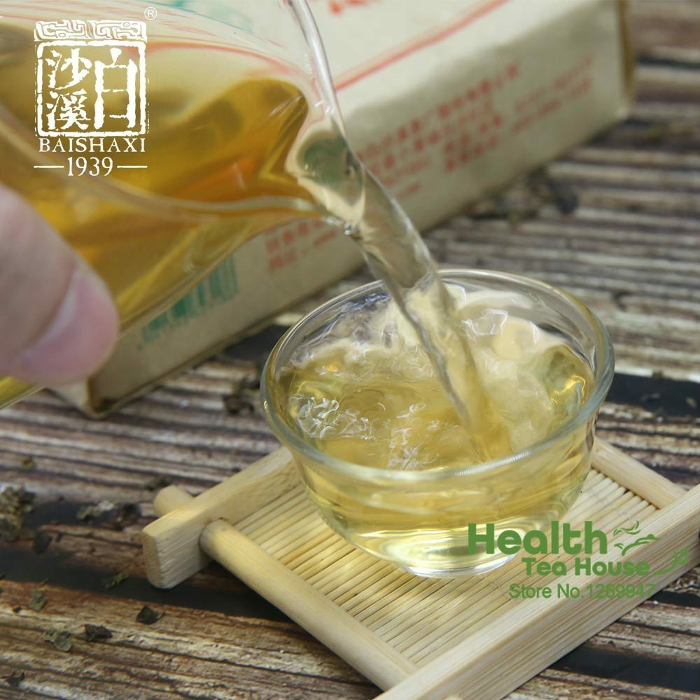 300g Anhua Fu Brick Dark Tea Golden Flower Herbal Energy Tea for Men Women