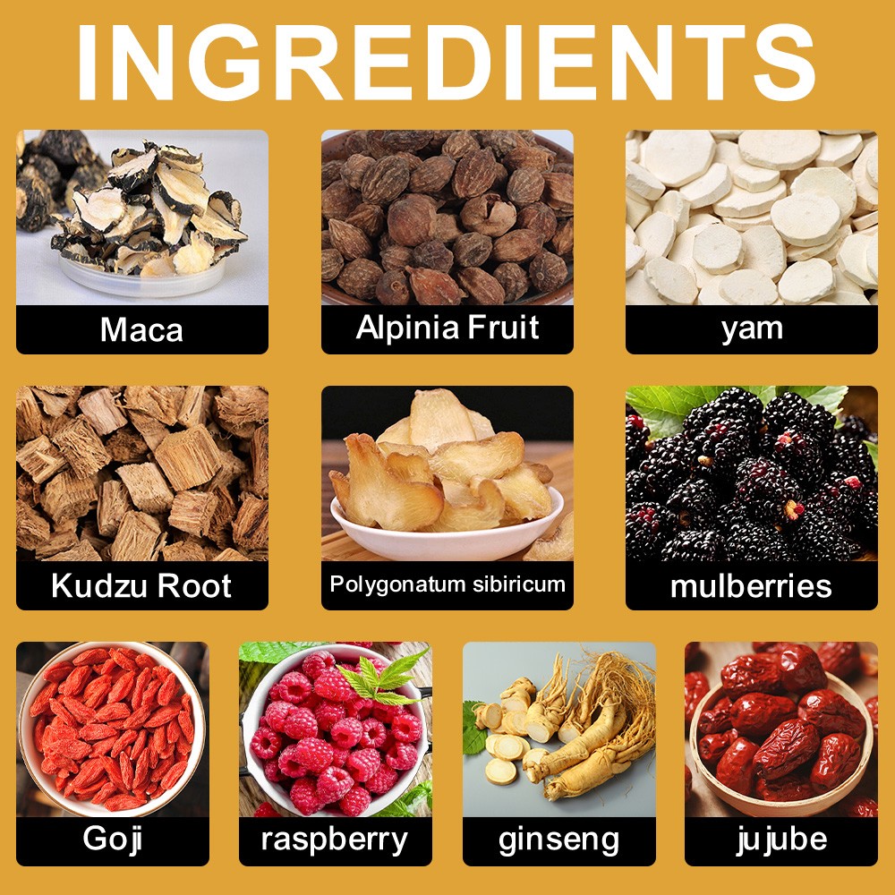 10/20PCS Men’s&Woman Tea Ginseng Tea Wolfberry Tea Mulberry Maca Tea Kidney Tea